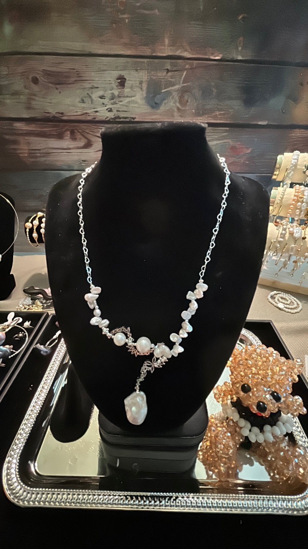 Mixed baroque & freshwater pearl necklace