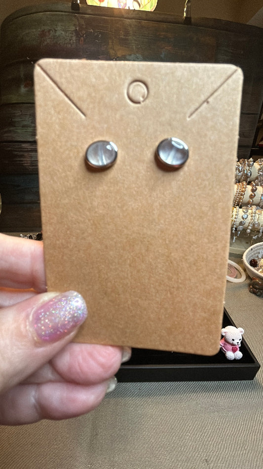 Rose quartz earrings